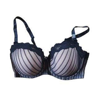 City Chic contoured bra black/nude size 16F  (38G)